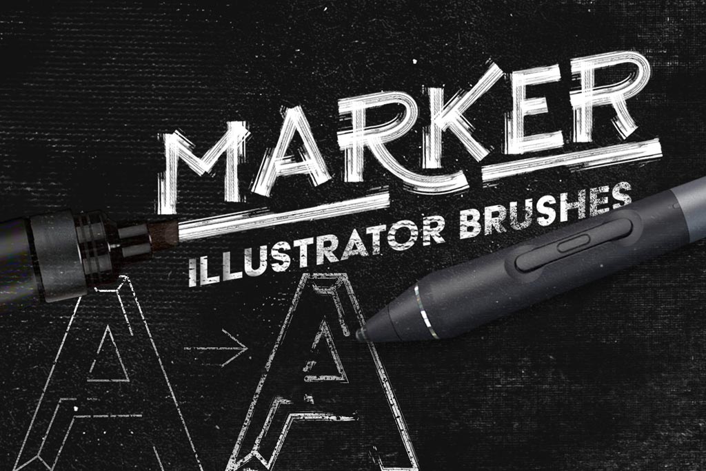 Marker Illustrator Brushes