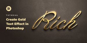 How to Create Gold Text in Photoshop