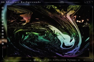 10 Abstract Backgrounds Volume 03 Gradient Color