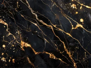 10 Black & Golden Marble Background Texture