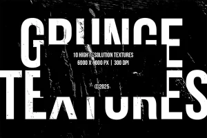 10 Black Grunge Textures
