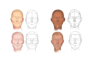 10 Face Stamps Procreate