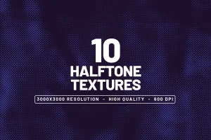 10 Halftone Textures