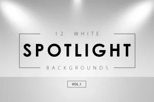 12 White Spotlight Backgrounds 1