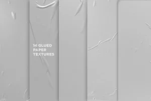 14 Glued Paper Background Textures