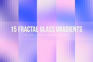 15 Fractal Glass Gradients #12