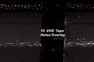 15 VHS Tape Noise Overlays