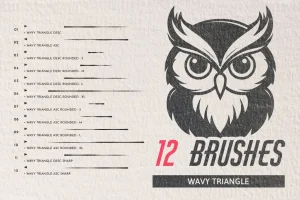 164 Cartoon Vector Brushes For Adobe Illustrator