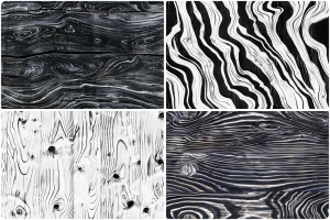 20 Black and White Wood Texture Backgrounds