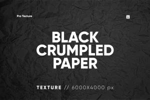 20 Black Crumpled Texture HQ