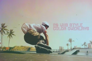 20 Color VHS Tape Background and Noise Effects