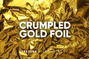 20 Crumpled Gold Foil Texture