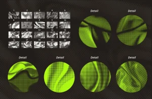 20 Halftone Fabric Texture Brushes