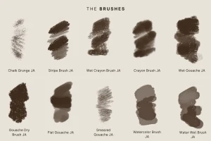 20 Photoshop Mix Media Brushes