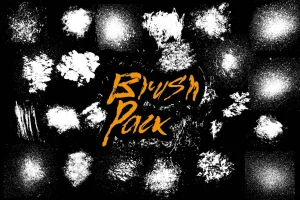 22 Splatter Brushes Pack