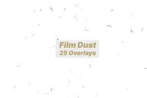 25 Old Film Dust, Hair, Scratches for Overlay