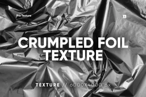30 Crumpled Foil Texture