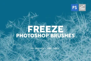 30 Freeze Photoshop Stamp Brushes