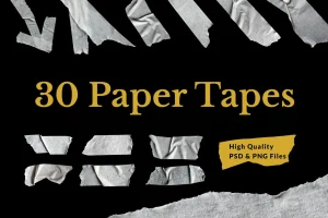 30 Paper Tapes Texture