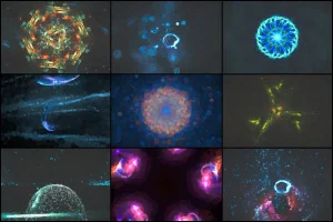 30 Stamp Brush Space Backgrounds – Vol. 2