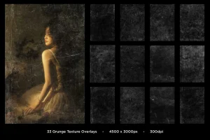 33 Grunge Texture Overlays
