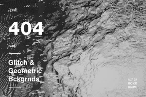 404 | Glitch & Geometric Backgrounds | V01
