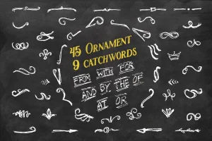45 Ornament + 9 Catchwords