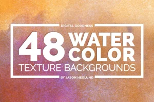 48 Watercolor Backgrounds
