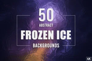 50 Abstract Frozen Ice Backgrounds