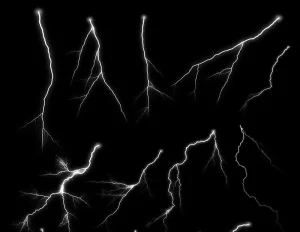 50 Lightning Photoshop Brushes