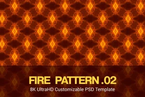 8K UltraHD Seamless Fire Pattern Background