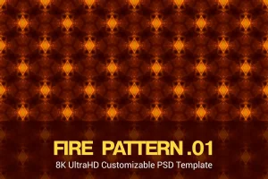 8K UltraHD Seamless Fire Pattern Background