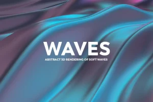 Abstract 3D Rendering of Waves
