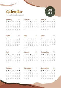 Abstract Calendar