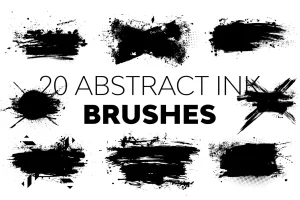 Abstract Ink Brushes