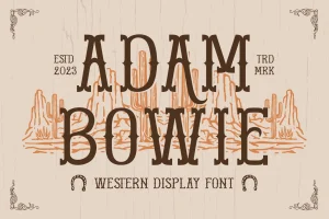 Adam Bowie – Western Display Font