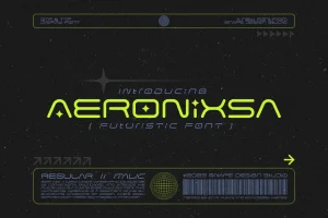 Aeronixsa – Futuristic Font