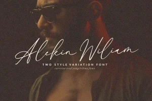 Alekin Wiliam – Signature font & Singleline