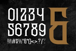 Alosay Gothic – Blackletter Fonts