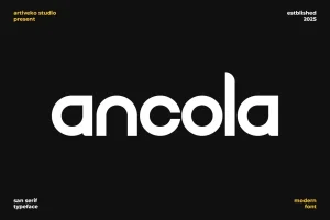 Ancola Logo Font