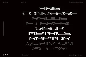 Arktus Font Family – Futuristic Display Font