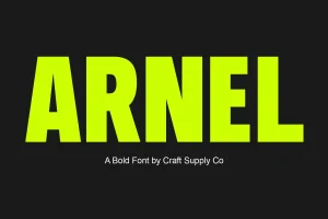 Arnel – Bold Sans Serif