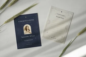 Art Deco Congratulations Greeting Card Set