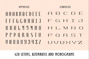Art Deco Monogram Font