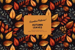 Autumn Leaves Seamless Pattern