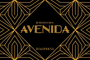 AVENIDA – art deco font