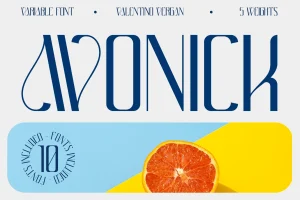 Avonick – Variable Font Family