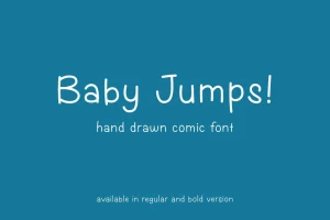 Baby Jumps – Hand drawn comic font