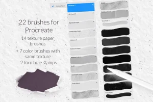 Background paper texture brushes