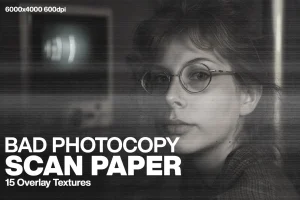 Bad Photocopy Scan Paper Texture Overlays